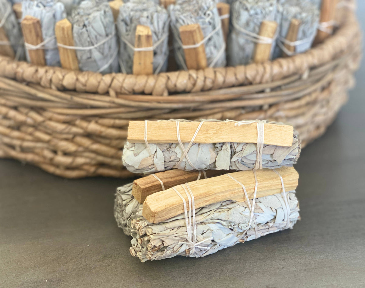 White Sage & Palo Santo Smudge Stick