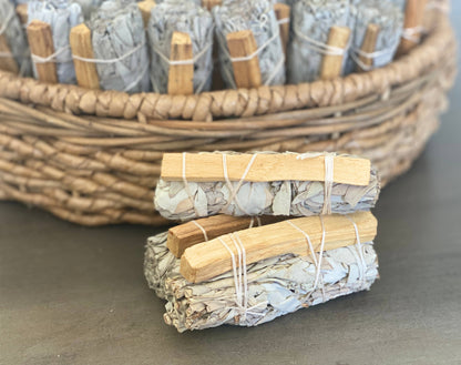 White Sage & Palo Santo Smudge Stick