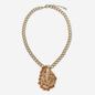 The Aurelia - Refashioned Vintage Orange Topaz Rhinestone Necklace