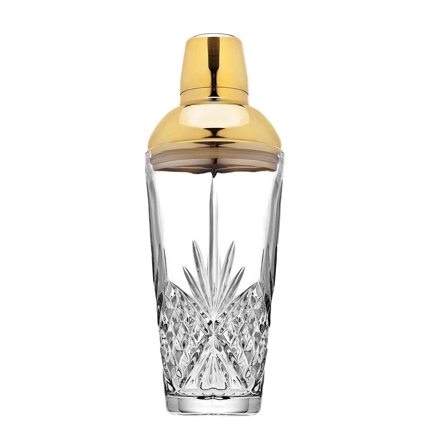 Gold Cap Godinger Dublin Crystal Shaker