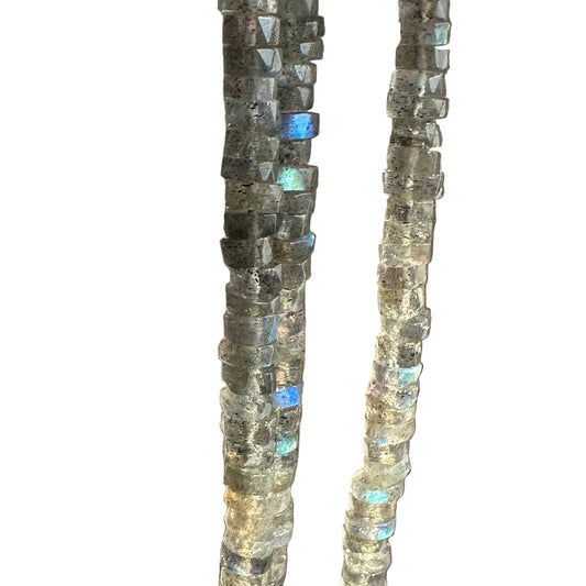 Labradorite Gemstone Necklace - Slim