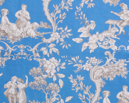 Toile de Jouy Blue & White 100% Cotton Tote Bag