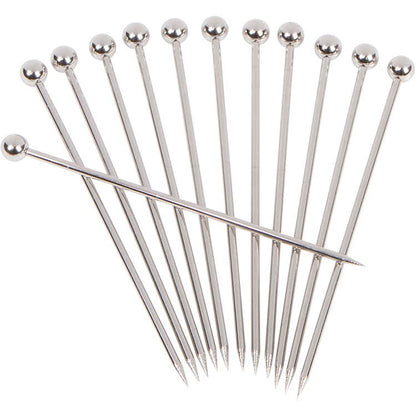 Stainless Steel Cocktail Picks 12 Piece