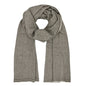 Espresso Herringbone Cashmere Scarf/Pashmina