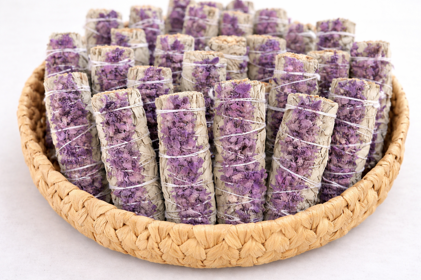 White Sage & Dried Lavender Smudge Stick