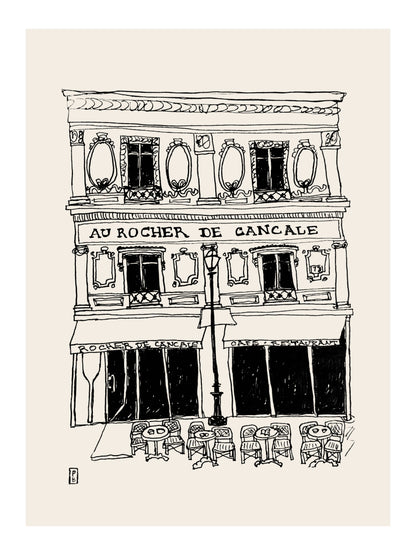 Au Rocher De Cancale Paris Restaurant Framed Print by Pascale Berkowitz