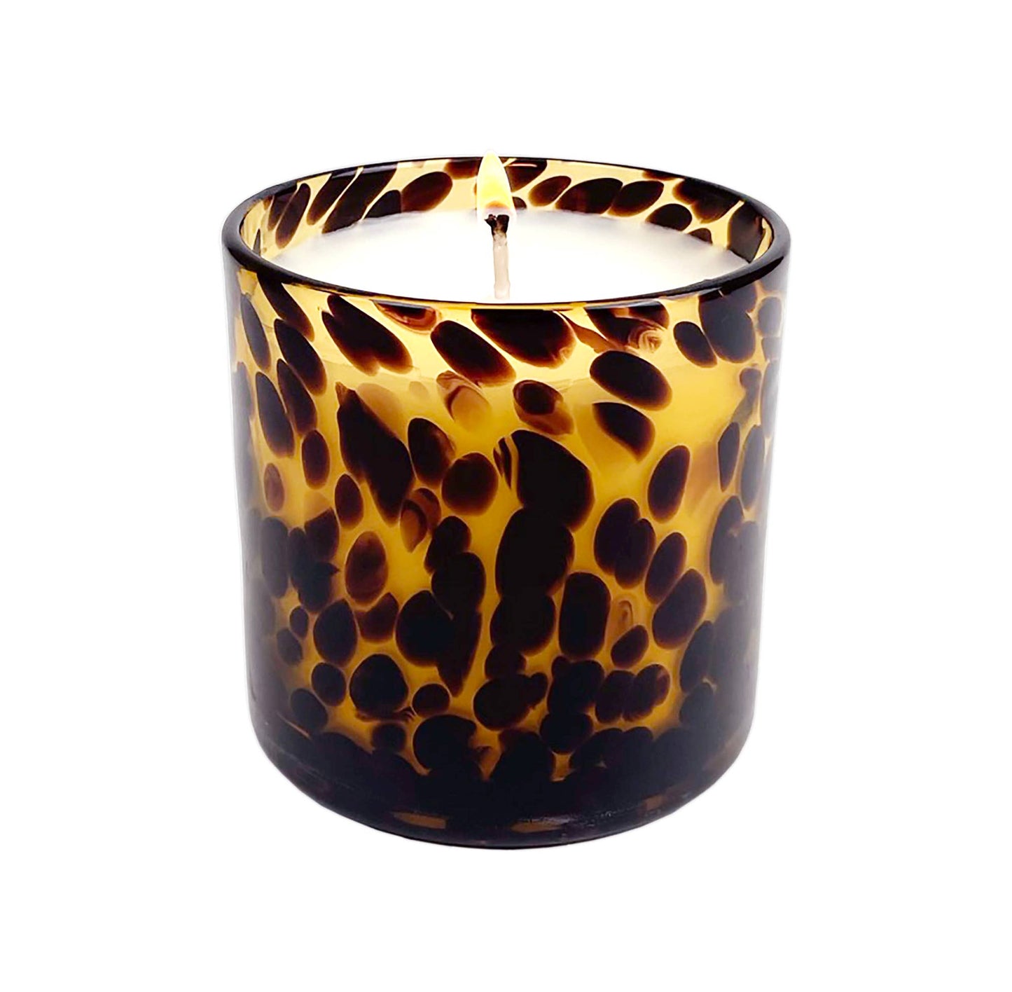 Sugared Amber Soy Candle in in Tortoise Shell Glass