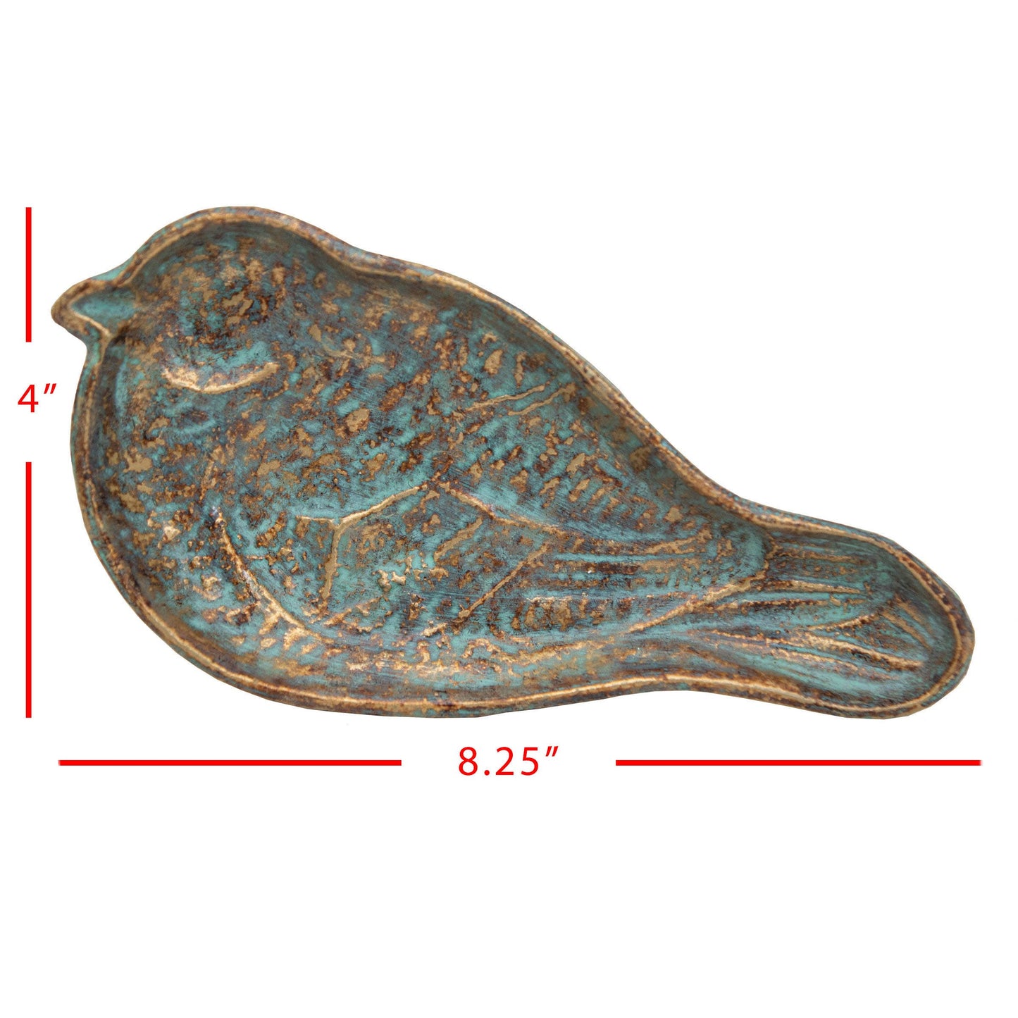 Patinaed Cast Iron Bird Tray