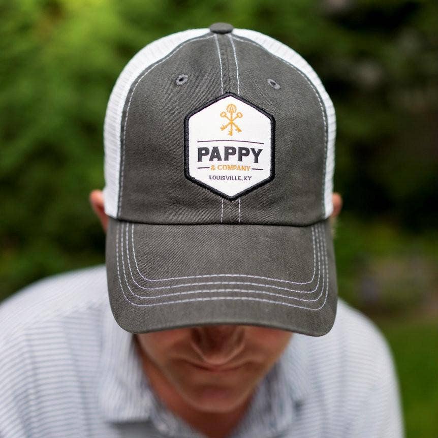Pappy & Company Graphite Gray Twill Trucker Hat