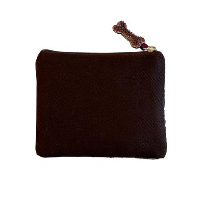 Dachshund 2 Hand Beaded Coin Purse/Small Clutch