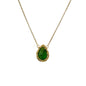 Loom of the Forest Chrome Diopside 14kt Gold Necklace