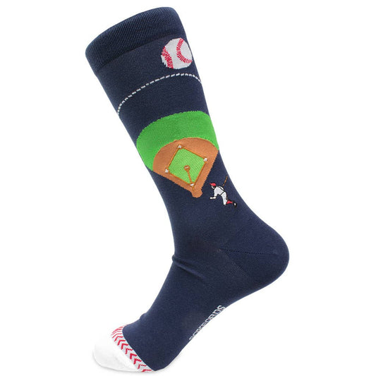 "Batter's Up" - Soxfords NY Baseball Themed Fine Men's Socks