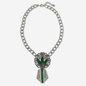 The Jade - Refashioned Vintage Green Rhinestone Necklace