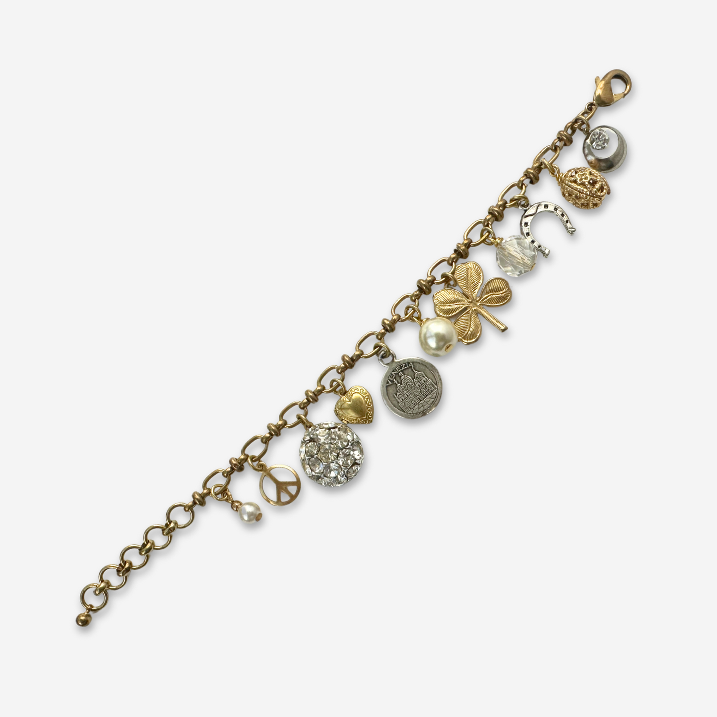 The Lillian - Repurposed Vintage Charm Bracelet
