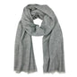 Gray Handloomed Cashmere Scarf/Pashmina