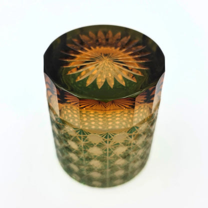 Green Carraway Gatsby Rocks Glass