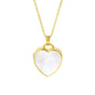 Mother of Pearl 14kt Gold Vermeil Locket Necklace