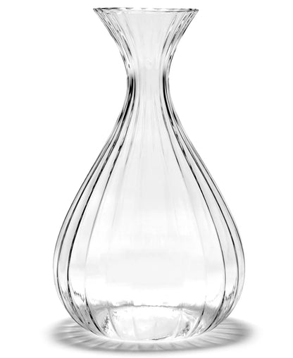 INKU Ribbed Glass Carafe By Sergio Herman for Serax
