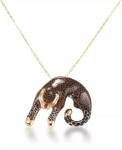 SLC Golden Leopard Pendant Necklace
