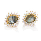 Labradorite 18kt Gold Vermeil Stud Earrings