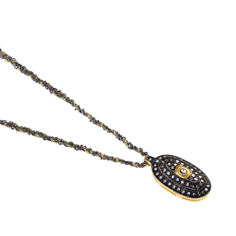 N° 861 Diamond & Ruthenium Necklace