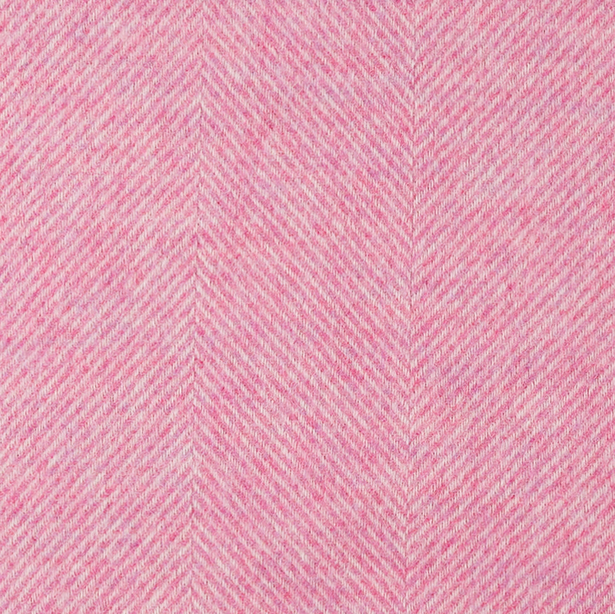 Pink Herringbone Shetland Lambswool Throw Blanket - Woven in England
