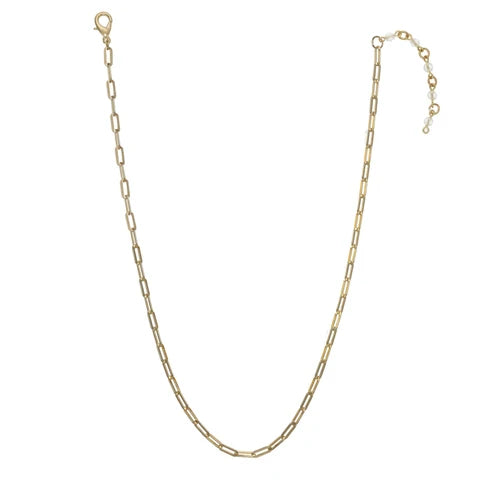 1962 French Marianne Coin 14kt Gold Vermeil Paper Clip Necklace