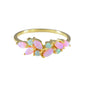Pink & Blue Ombre Lab Opal 18kt Gold Vermeil Ring - Size 8