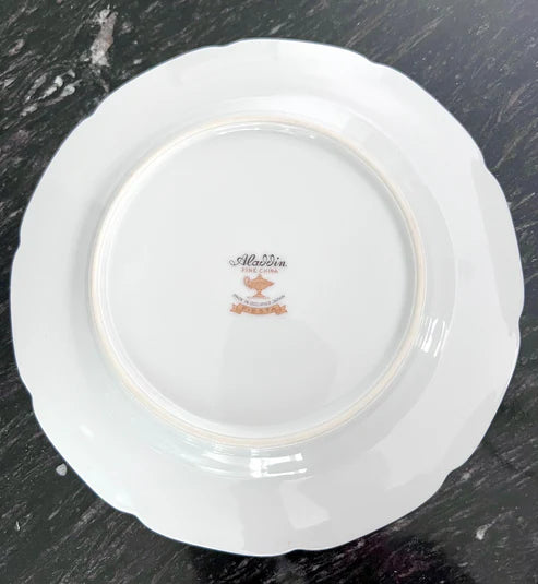 Salad Plate - Vintage Aladdin Fine China “Fiesta” Occupied Japan Dinnerware Circa 1945-1952