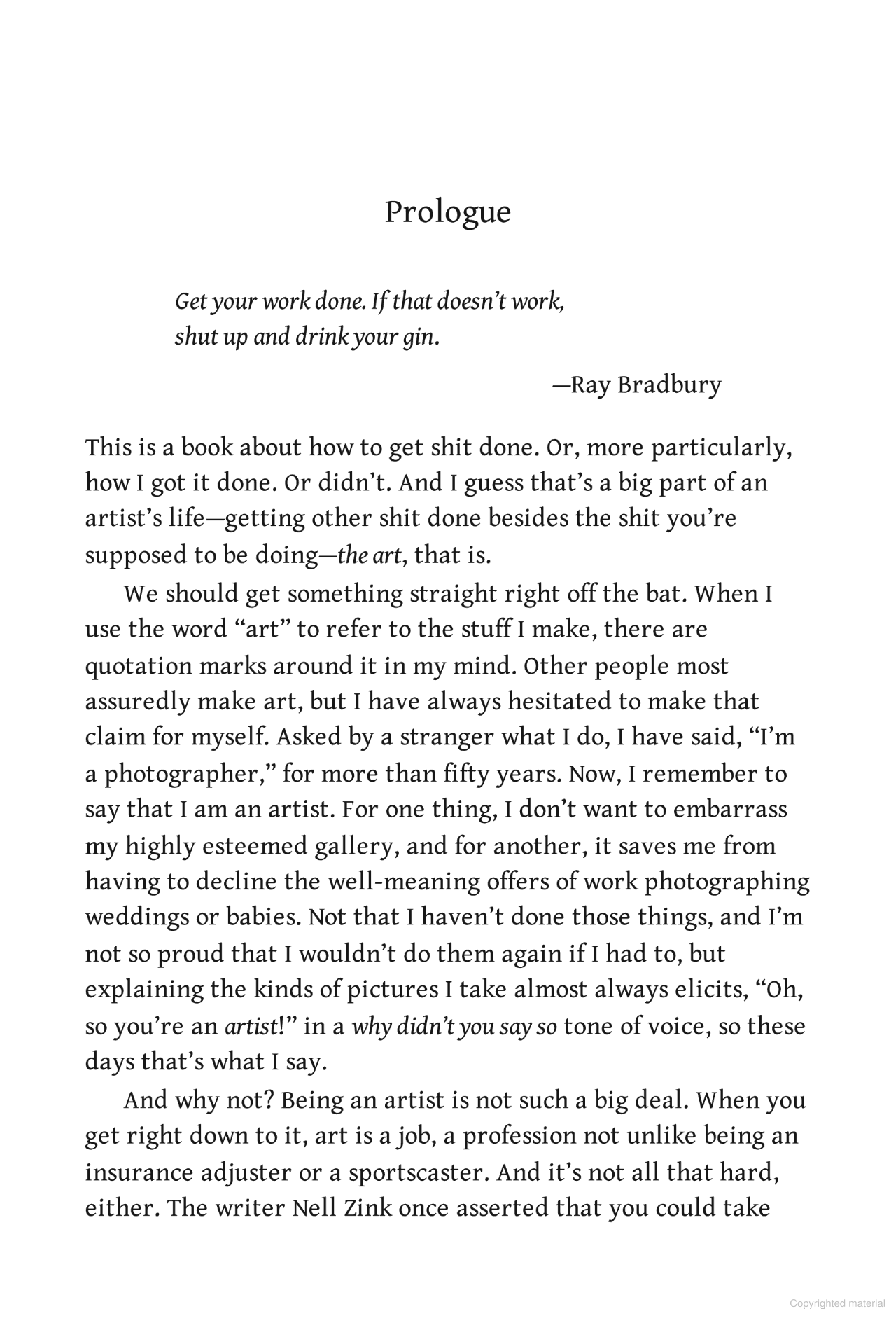 Art Work: On the Creative Life by Sally Mann - Hardcover