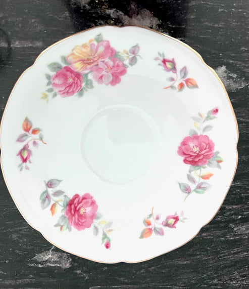 Teacup & Saucer - Vintage Aladdin Fine China “Fiesta” Occupied Japan Dinnerware Circa 1945-1952