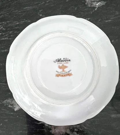 Teacup & Saucer - Vintage Aladdin Fine China “Fiesta” Occupied Japan Dinnerware Circa 1945-1952