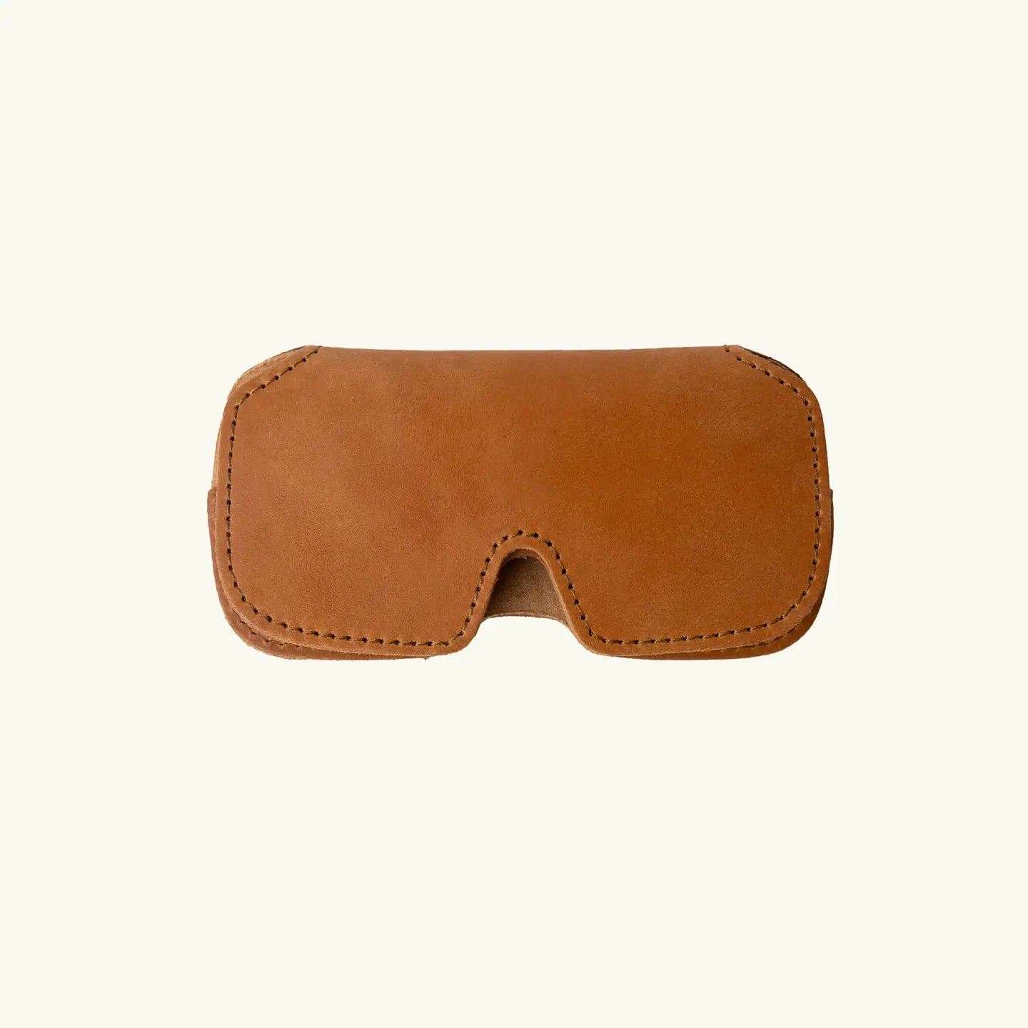 Tan Leather Sunglasses Case